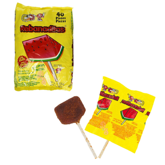 Paletas Watermelon cubiertas de Chili Powder Paquete de 6